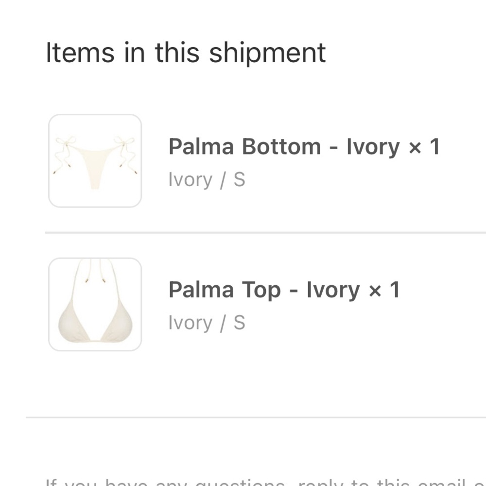 Monday swimwear Palma top and bottom 
Size small 
color is ivory